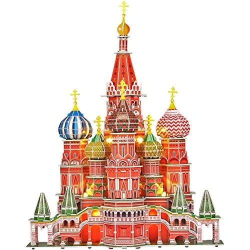 CubicFun 3D dėlionė „Šv. Bazilio katedra“ (LED)