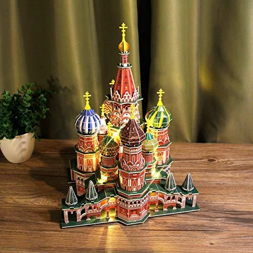 CubicFun 3D dėlionė „Šv. Bazilio katedra“ (LED)