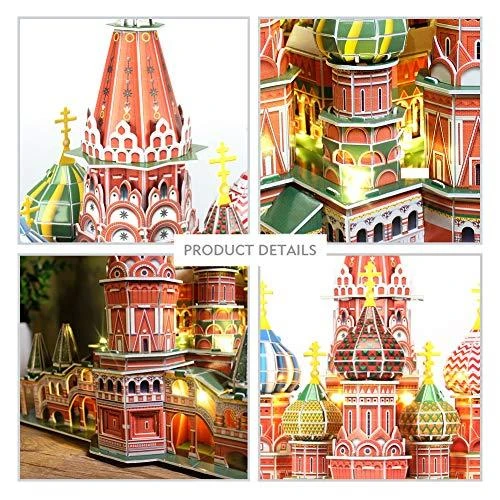 CubicFun 3D dėlionė „Šv. Bazilio katedra“ (LED)
