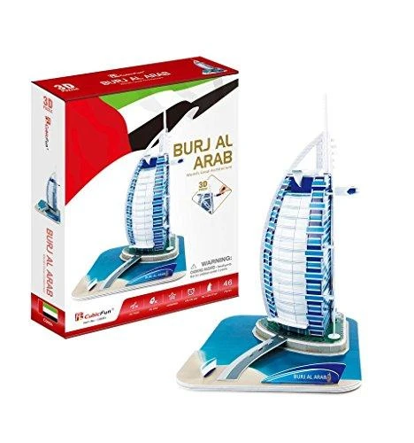 CUBICFUN 3D dėlionė „Viešbutis Burj al-Arab“