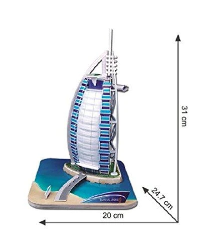 CUBICFUN 3D dėlionė „Viešbutis Burj al-Arab“
