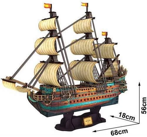 CUBICFUN 3D dėlionė „Ispanų karo laivas San Felipe“