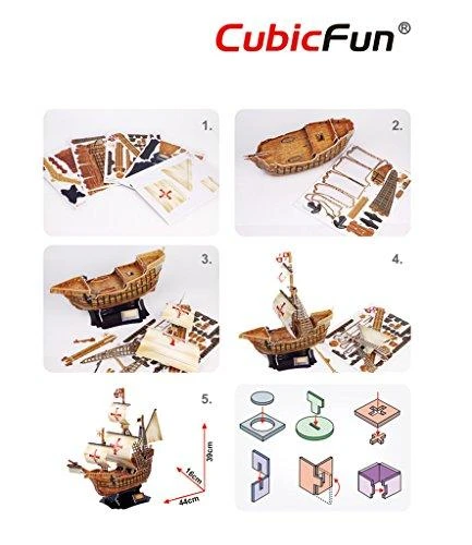 CubicFun 3D dėlionė Laivas „Santa Maria"