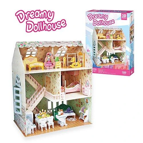 Puzzle CUBICFUN 3D dėlionė (vidutinė) „Lėlių namas“