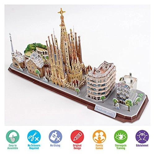 CUBICFUN 3D dėlionė „Barselona“