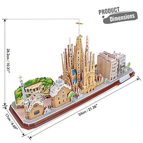 CUBICFUN 3D dėlionė „Barselona“