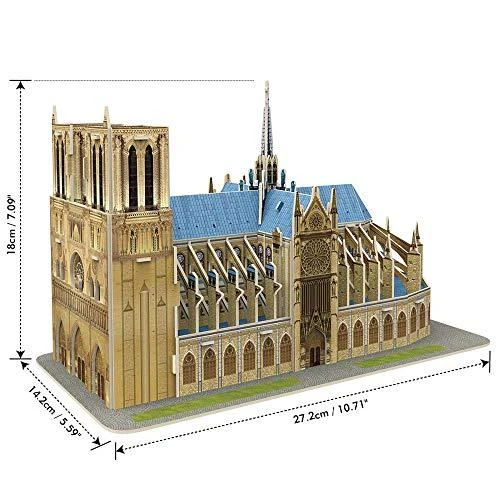 3D dėlionė su Notre Dame katedra CubicFun, 53 d.