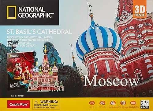 CUBICFUN 3D dėlionė „NatGeo: Šv. Bazilijaus katedra“