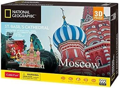 CUBICFUN 3D dėlionė „NatGeo: Šv. Bazilijaus katedra“