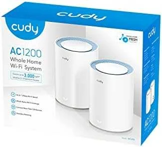 Maršrutizatorius NAMŲ SISTEMA WI-FI CUDY-M1200/2 2.4 GHz, 5 GHz, 300 Mbps + 867 Mbps CUDY