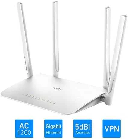 Belaidis Maršrutizatorius - Cudy WR1300 Dviejų Juostų Gigabit Ethernet Baltas