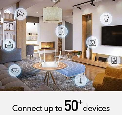 Belaidis Maršrutizatorius - Cudy WR1300 Dviejų Juostų Gigabit Ethernet Baltas