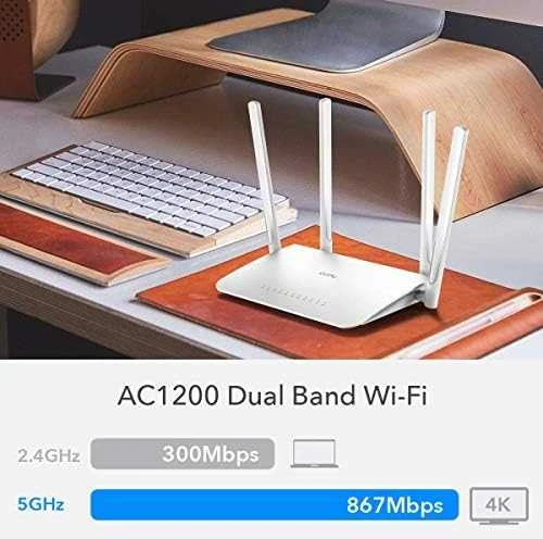 Belaidis Maršrutizatorius - Cudy WR1300 Dviejų Juostų Gigabit Ethernet Baltas