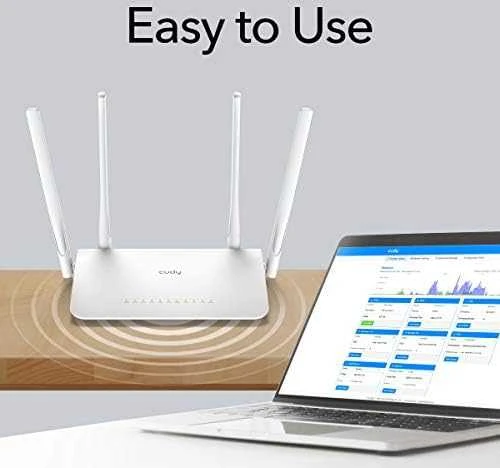 Belaidis Maršrutizatorius - Cudy WR1300 Dviejų Juostų Gigabit Ethernet Baltas