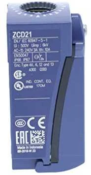 ZCD21 ribinio jungiklio korpusas su technine informacija