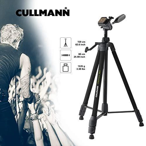 Stovas - Cullmann Primax 380 3-jų krypčių panoraminė galva, reguliuojami kojų kampai