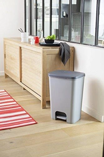 Šiukšliadėžė Curver Essentials, pilka, 40 l, 55 cm x 37.5 cm