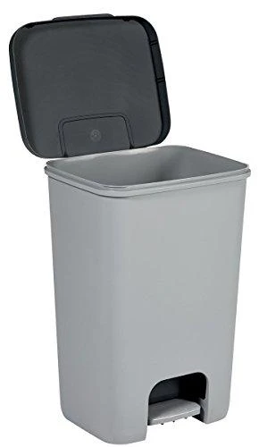 Šiukšliadėžė Curver Essentials, pilka, 40 l, 55 cm x 37.5 cm