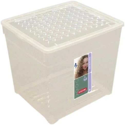 Daiktadėžė CURVER, 33 l, skaidri, 39,5×34×34,3 cm