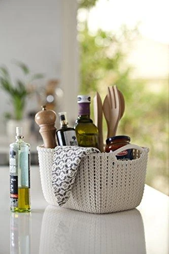 Daiktadėžė CURVER KNIT, 8 l, balta, 30×22×17 cm