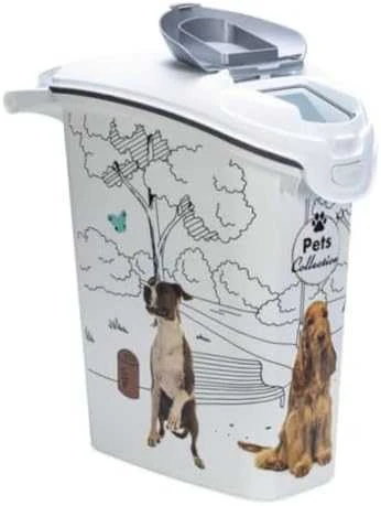 Curver Kreivė | Pet Life šunų ėdalo konteineris, 10 kg | Baltas