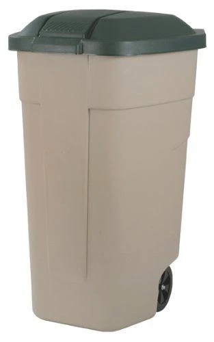 Keter CURVER WASTE BIN 110L BEIGE/Žalias