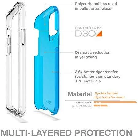Dėklas Gear4 D3O Crystal Palace Neon iPhone 11 Pro mėlyna/mėlynas 36605