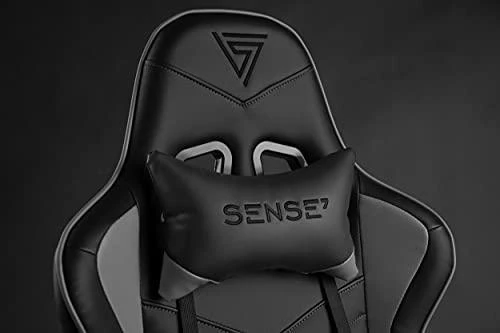 Žaidimų kėdė SENSE7 Spellcaster, Pilka (odinė)