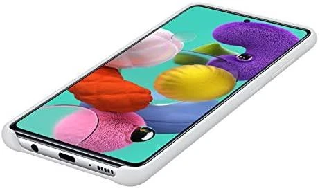 PA515TWE Silikoninis dėklas skirtas Samsung Galaxy A51 (Baltas)