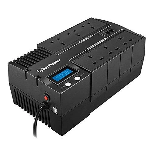CYBERPOWER BR1000ELCD Line-Interactive UPS 1000VA/600W GreenPower energijos taupymo technologija LCD USB 4+4 Schuko