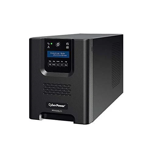 CYBERPOWER PR1000ELCD Line-Interactive 1000VA/900W Sinewave AVR LCD išvestis (8) IEC RS232 USB(HID) EPO SNMP EnergyStar