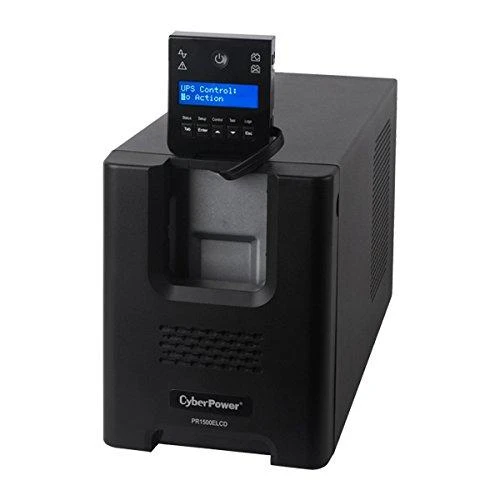 CYBERPOWER PR1500ELCD Line-Interactive UPS 1500VA/1350W Sinewave AVR LCD išvestis IEC RS232 USB HID EPO SNMP EnergyStar