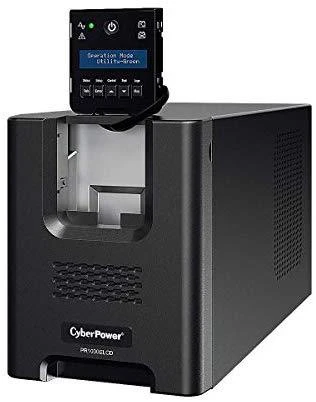 CYBERPOWER PR1000ELCD Line-Interactive 1000VA/900W Sinewave AVR LCD išvestis (8) IEC RS232 USB(HID) EPO SNMP EnergyStar