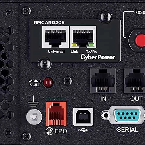 CYBERPOWER RMCARD205 tinklo plokštė, skirta SNMP SLOT, suderinamai su OR ir PR serijos dviejų jungčių tinklu ir aplinkos jutikliu