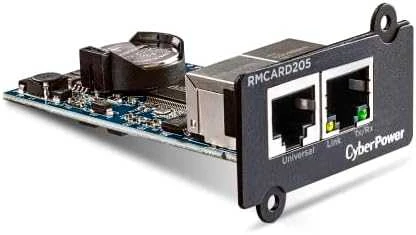 CYBERPOWER RMCARD205 tinklo plokštė, skirta SNMP SLOT, suderinamai su OR ir PR serijos dviejų jungčių tinklu ir aplinkos jutikliu