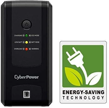 CYBERPOWER UT850EG Line-Interactive 850VA LED AVR USB HID suderinama Output 3 Schuko juodas