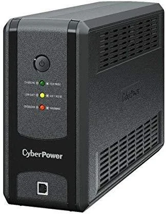 CYBERPOWER UT850EG Line-Interactive 850VA LED AVR USB HID suderinama Output 3 Schuko juodas