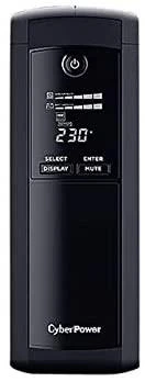 „CyberPower Value Pro VP1200ELCD“ – nepertraukiamo maitinimo šaltinis (UPS) – 720 vatų – 1200 VA | „CyberPower“