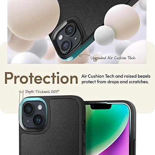 Spigen Cyrill Kajuk Mag MagSafe Apple iPhone 14 Plus dėklas telefonui juodos spalvos