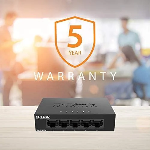Šakotuvas D-Link DGS-105GL 5-Port Unmanaged Gigabit Switch