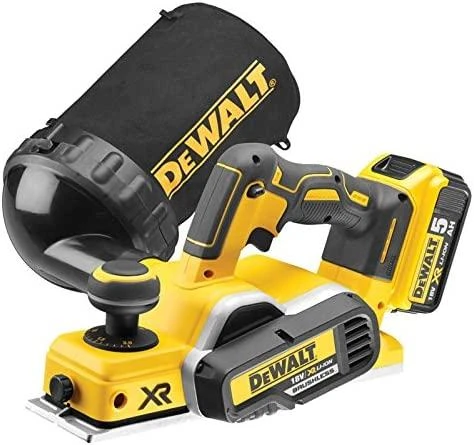 DeWalt akumuliatorinis oblius su drožlių maišeliu