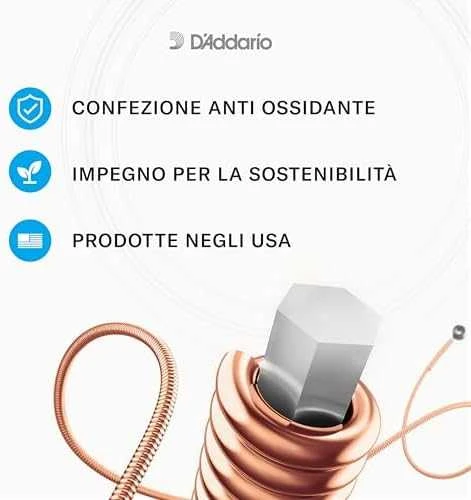 Stygos akustinei gitarai D'Addario EJ16 .012