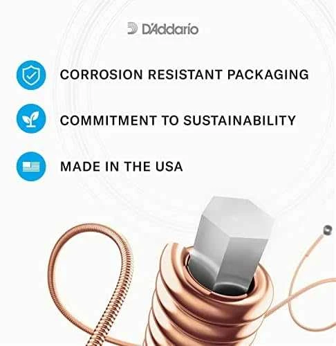 Stygos akustinei gitarai D'Addario EJ15 .010