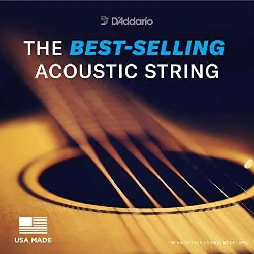 Stygos akustinei gitarai D'Addario EJ15 .010