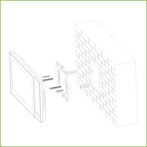 Dahua Technology Co IP domofono monitorius 7 colių, PoE, veikia tik SIP protokolu, juodas
