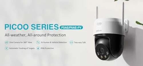 IP GREITASUKĖ LAUKO KAMERA P5AE-PV Picco A2 Wi-Fi - 5 Mpx 4 mm DAHUA