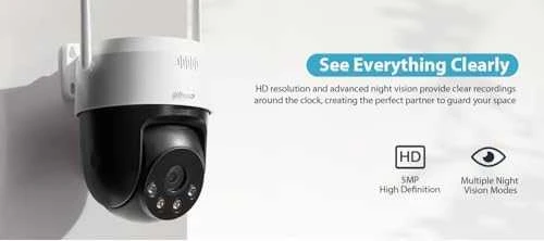 IP GREITASUKĖ LAUKO KAMERA P5AE-PV Picco A2 Wi-Fi - 5 Mpx 4 mm DAHUA