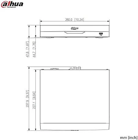 Dahua AHD, HD-CVI, HD-TVI, CVBS, TCP/IP REGISTRATORIUS XVR5104HS-4KL-I3 4 KANALŲ