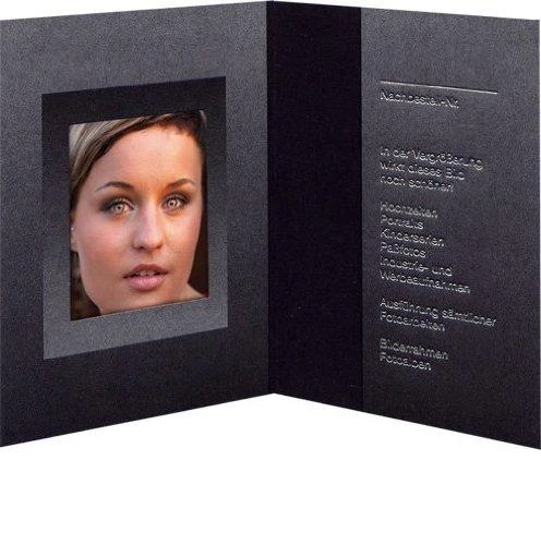 Nuotraukų rėmelis 1x100 Daiber Folders Passport Photo juoda/sidabrinė 31x42 mm