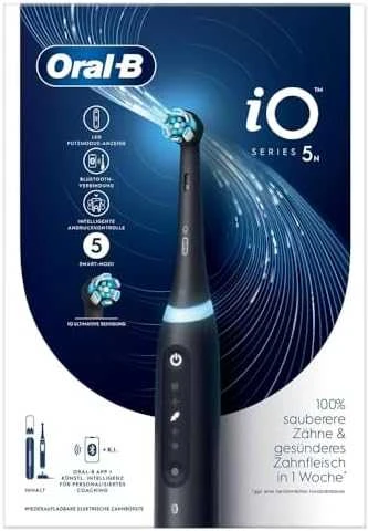 Braun iOG5.1B6.2DK Oral-B iO5 Elektrinis Dantų Šepetėlis Matt Juodas